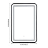 Illuminated Bathroom Mirror with LED Lights Demister Touch Sensor WallMounted Uk