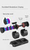 Black Adjustable Rotation Weight Gym Dumbbells 2 x 24kg - Pair Set (48KG Total)