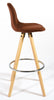 Bar Stools Kitchen Breakfast Chairs Dining Modern Wooden Velvet | Set of 2