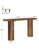 160cm Farmhouse Console Table Narrow Wooden Entryway Sofa Table for Living Room