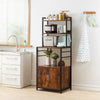 Microwave Stand Retro Kitchen Baker’s Rack Industrial Utility Storage Rack