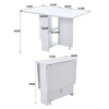Kitchen Folding Dining Table Mobile Writing Desk Workstation With Storage Drawer