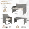 Outdoor Wicker Furniture with Loveseat & Table