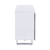 Sydney Large High Gloss Sideboard In White And Concrete Effect