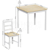 Solid Wooden Dining Table and 2 4 Chairs Set Home Kitchen Furniture