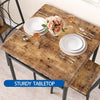 Table and Chairs Set of 2, Small Kitchen Table Sets, 3-Piece Compact Dining Room