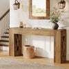 63-Inch Console Table with 2 Drawers Farmhouse Narrow Entryway Table for Hallway