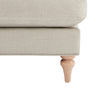 Dusk Hampshire Beige Textured Weave Traditional 3 Seater Sofa RRP £899