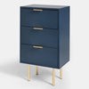 OHS Ribbed Bedside Table Cabinet 3/4/5/6 Draw Nightstand Side Board