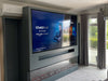 NEW 2025 3D 3 Sided No Border Glass UHD Media Wall Electric Fire 50 60 71 80 "
