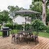 Vintage Dining Set Cast Aluminium Furniture Outdoor Garden Patio 4 Chairs Table