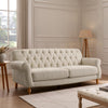 Dusk Hebden Cream Linen 3 Seater Sofa RRP £999