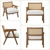 Mid-Century Modern Boucle Fabric Armchair Accent Chair for Living Room, Bedroom