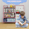 Bookshelf Bookcase with Children's Reading Room for 9 Storage Compartme Pink New