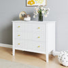 3 Drawer Chest of Drawers and Pair of Bedside Tables - Hales White Range