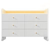 6-Drawer Sideboard Storage Chest of Drawers for Living Room Bedroom Dining Room