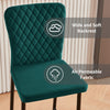 Set of 2/4/6 Bar Stools Velvet Breakfast Bar Chairs Kitchen Office Restaurant