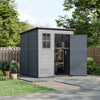 16x8 12x8 8x8FT Plastic Garden Tool Storage Shed Outdoor Lockable Bike Bin House