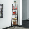 5 TIER LADDER SHELF WOOD FLOWER RACK CORNER STORAGE UNIT PLANT STAND DISPLAY UK