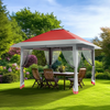 4x4M Pop Up Garden Gazebo Outdoor Party Tent Canopy With Sides Heavy Duty