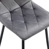 4/6X Dining Chairs Set Velvet Padded Seat Metal Legs Home Kitchen Office