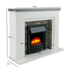 Electric Fireplace with Surround 48'' - Endeavour Fires Flamborough