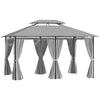 Garden Gazebo Party Tent Pivillion Shelter Curtains Sidewalls Steel 4m x 3(m)