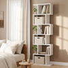 6 Tier Bookcase with Shelf Unit for Storage Bookshelf Display Living Room Office