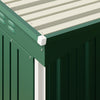 5x3ft Lockable Metal Garden Shed Steel Outdoor Storage Weatherproof Green