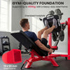 Leg Press Machine with Wheels, Adjustable Leg Extension Squat Machine