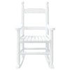 Rocking Chair for Children White Solid Wood Poplar