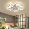 Ceiling Fan Light LED 3-Color Dimmable Chandelier Lamp W/ Bluetooth APP Control