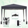 Pop Up Gazebo 3X3M Awning Canopy Party Tent Marquee 4 Sides Garden Outdoor Grey