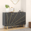Sideboard Storage Cabinet, Modern Storage Cupboard with Adjustable Shelves and M