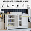 White Bathroom Under Sink Cabinet Basin Storage Cupboard Vanity Unit With 2 Door