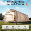 Inflatable 8-10+ Person Air Tent With Canopy Living Area Air - OXFORD FABRIC