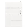 Tall Kitchen Pantry Cupboard, Storage Cabinet for Home Living Dining Room, White