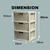 Large Rattan Drawer Storage Unit 2/3/4 Drawers Units Bedroom Office Desktop Draw