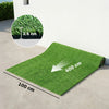 2pcs Artificial Grass Turf with Self-draining Fake Grass Mat 1m x 4m