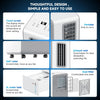 6 IN 1 Portable Air Conditioner, Ultra Quiet, 3 Speeds, 24H Timer