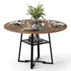 120 CM Dining Room Table Round Dining Table for 4-6