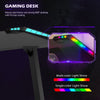 Gaming Desk witn LED RGB Computer Table with Cup Holder & Headphone Hook Black