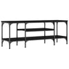TV Cabinet Black 121x35x45 Engineered Wood& W5P9