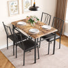 5-Pcs Dining Table Set w/ 4 Upholstered Chairs,Space-Saving Compact Design for 4