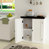 Sideboard, Rustic Storage Cabinet, Storage Cupboard with 2 Doors, Adjustable Zxp