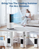 LEENON 9L Portable Air Conditioner, Air Cooler Fan with 3 Speeds Quiet Cooling