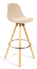 Bar Stools Kitchen Breakfast Chairs Dining Modern Wooden Velvet | Set of 2