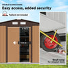 9 x 6FT Galvanised Steel Garden Storage Shed with Foundation Kit Metal Tool Shed