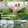 Outdoor Double Hammock with Stand 200x150cm Bohemian Hammock Hanging Chair