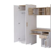 Macius Kids Bedroom Set – Wardrobe, Desk, Bookcase & Storage Shelf White